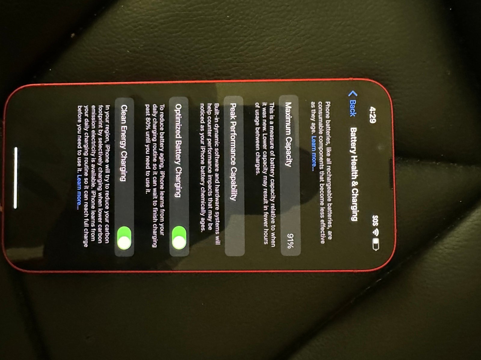 iPhone 14 red 128 gb (AT&T only )bh 91% excellent condition 5J55