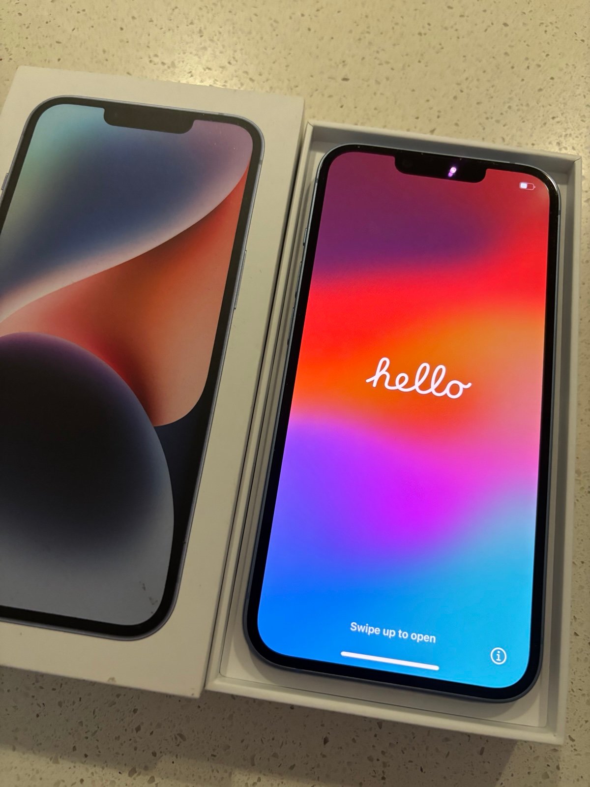 iPhone 14 blue Unlocked SIM free 128 GB 1G99