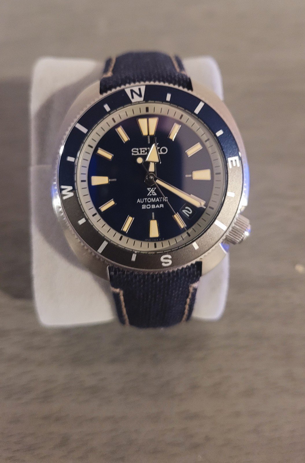 Seiko Prospex SBDY101 Men's Watch Navy Face Stainless Steel Automatic