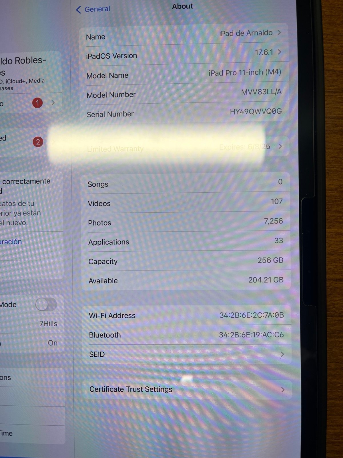 ipad pro 11 inch m4 Space Gray 3B52