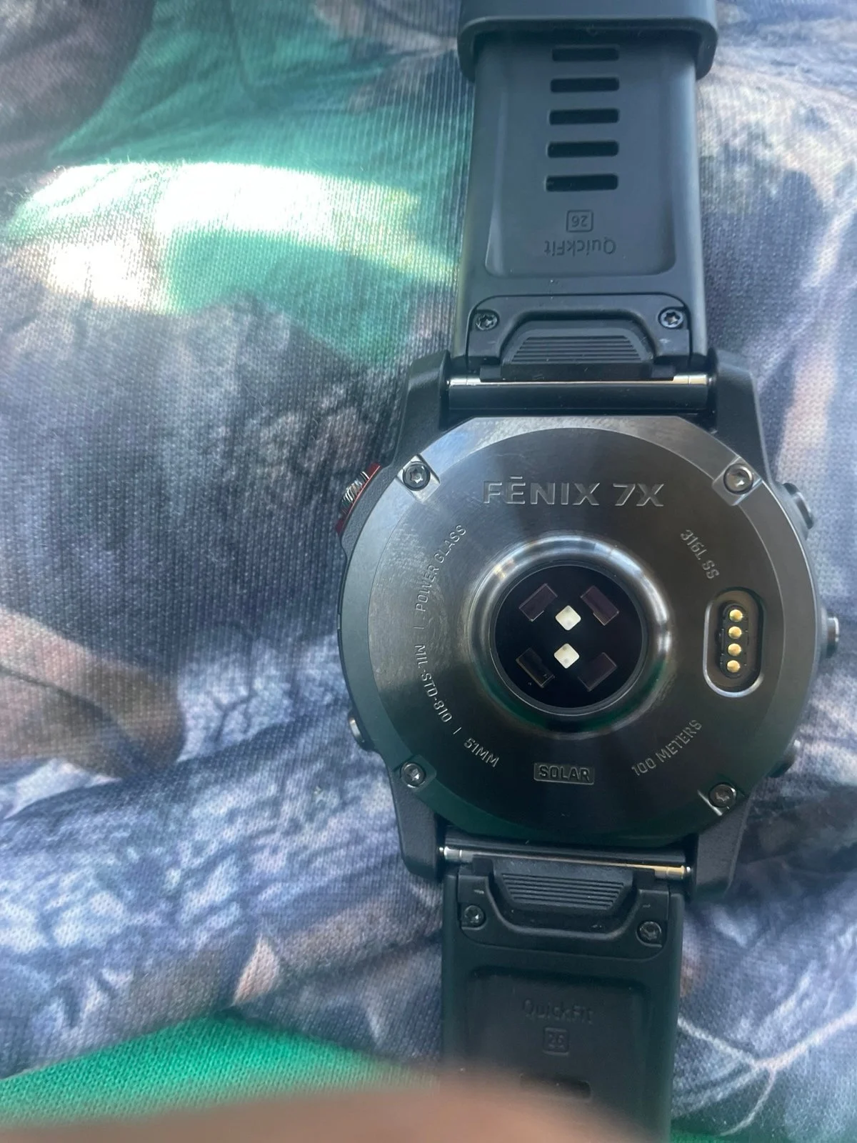 2 Garmin Fenix 7x Pro solar fitness watches