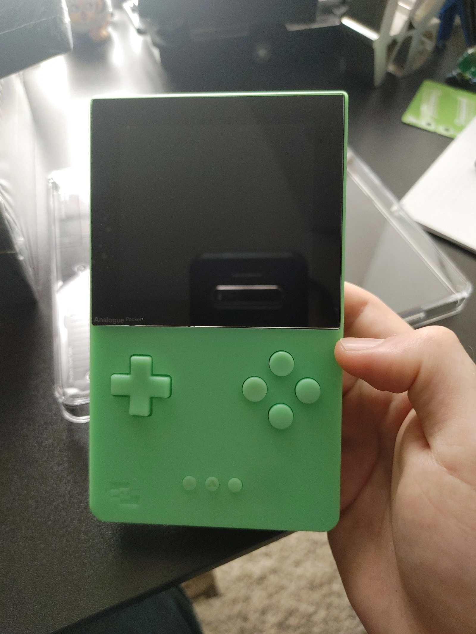 analogue pocket limited edition glow bundle