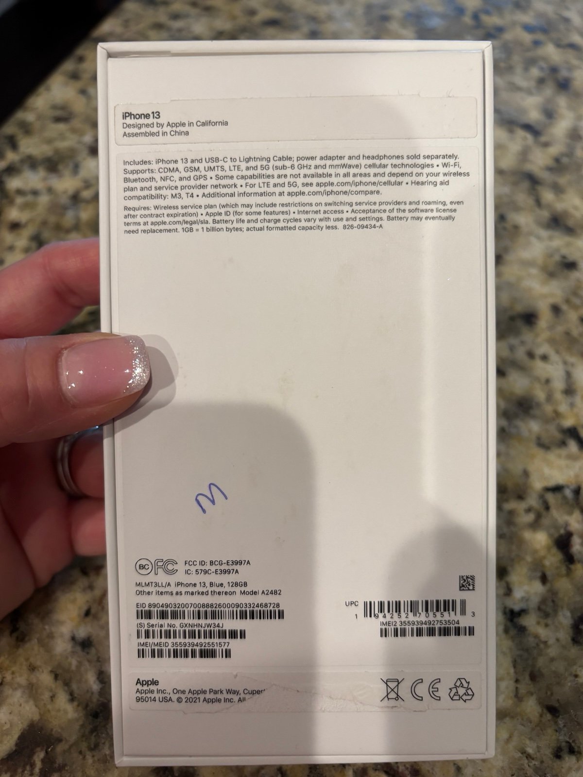 iPhone 13 128GB Unlocked (Blue) 6A99