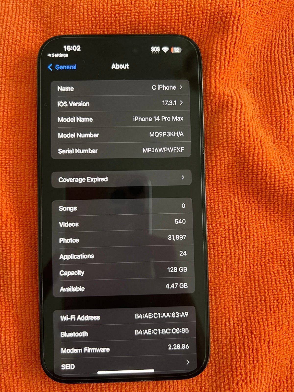 Global unlocked iPhone 14 Pro Max 128gb 6T56