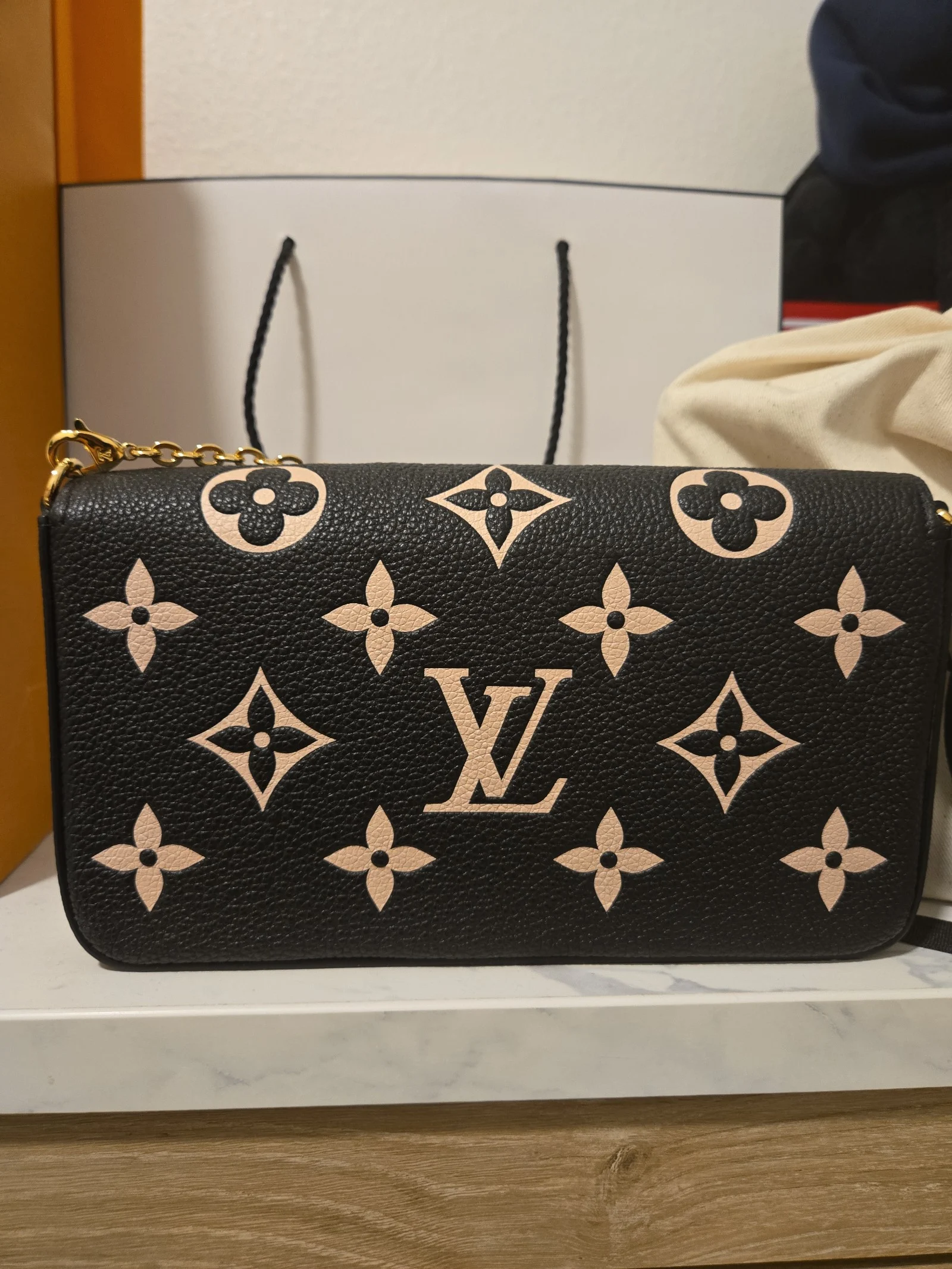NWT Louis Vuitton Félicie Pochette and zipper insert