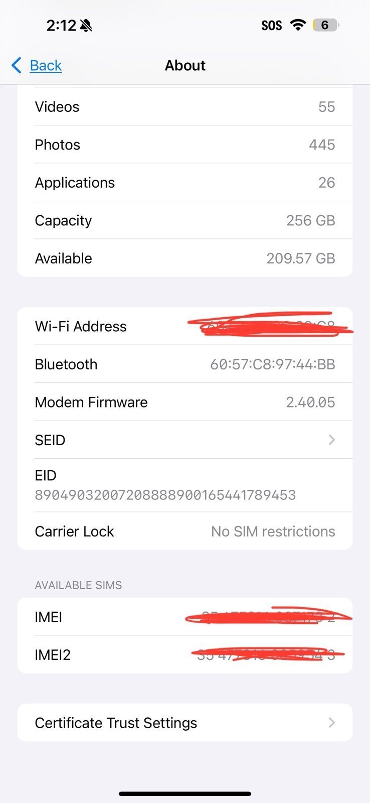 iPhone 15 PRO MAX 256G UNLOCKED 3E93