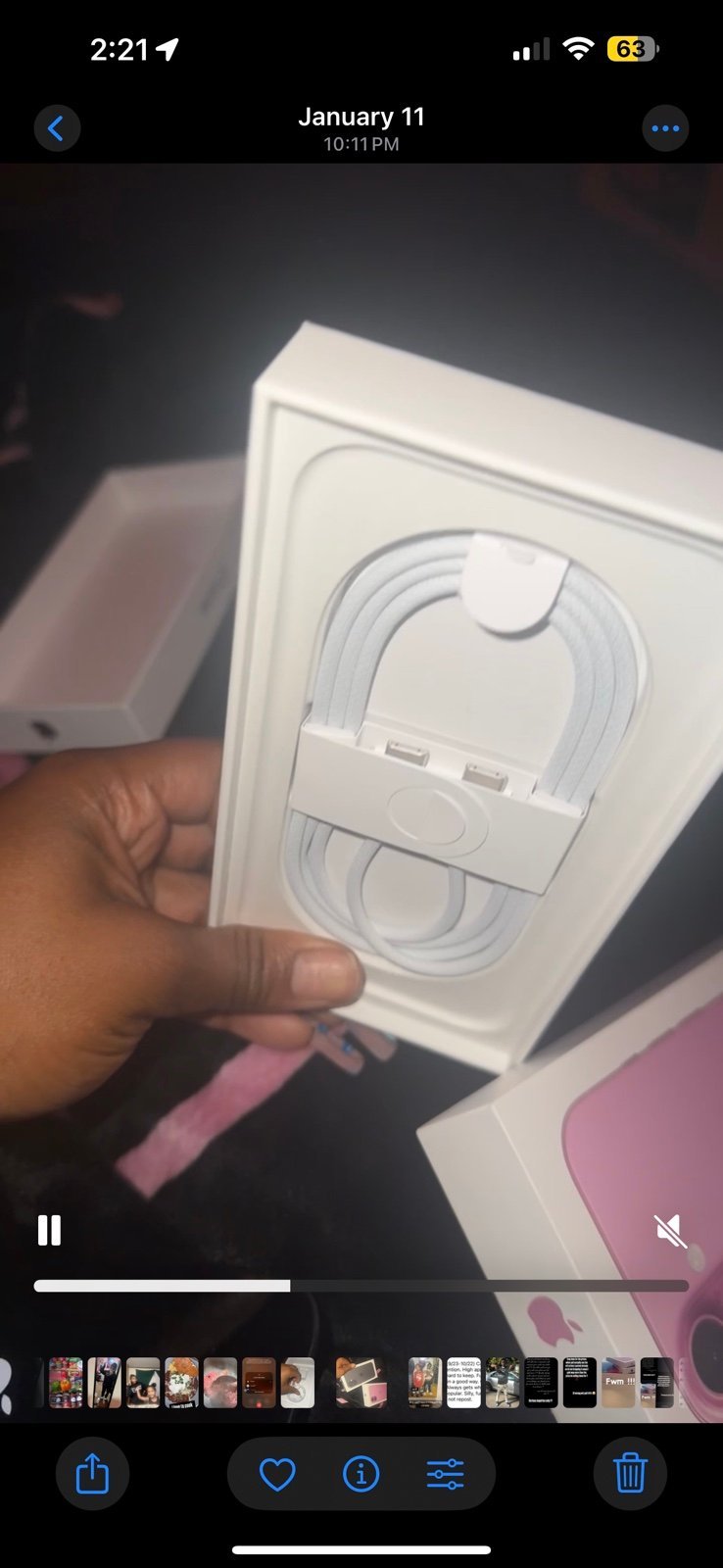 Pink & black iPhone 16 2S85