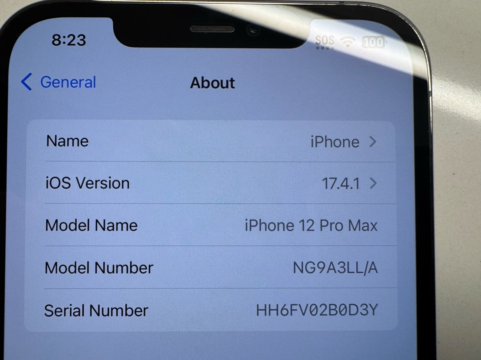 Apple iPhone 12 Pro Max 128 GB in Graphite - Unlocked 2V86