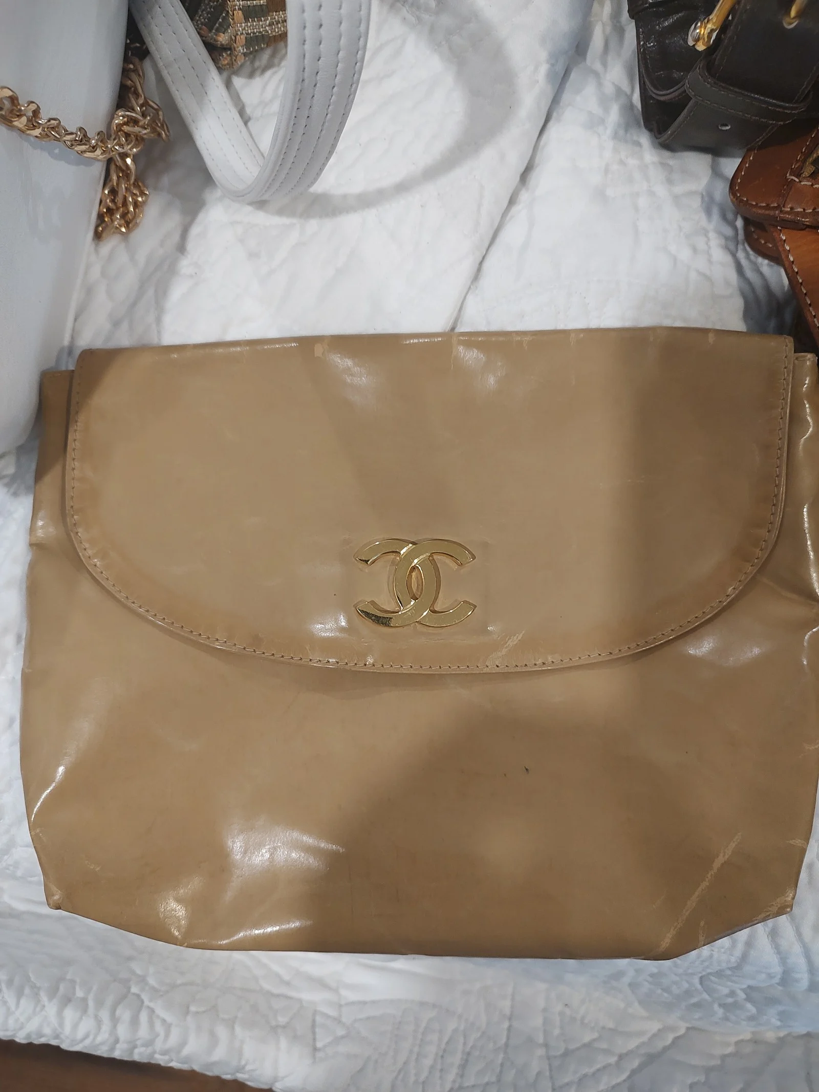 Chanel vintage Clutch/shoulder bag AUTHENTIC