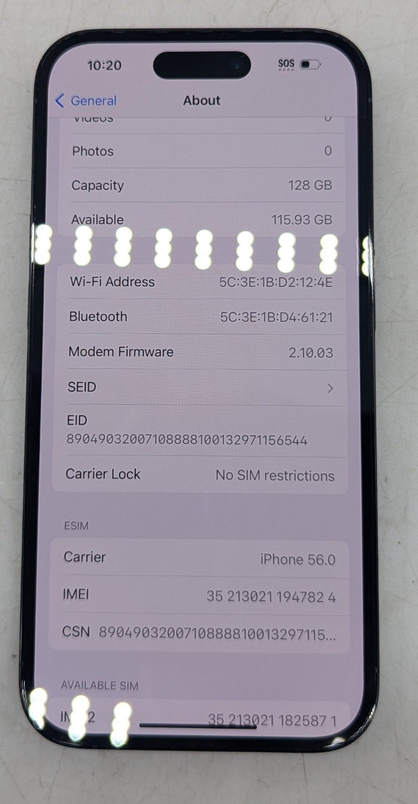 iPhone 14 Pro graphite 128gb 9Z97