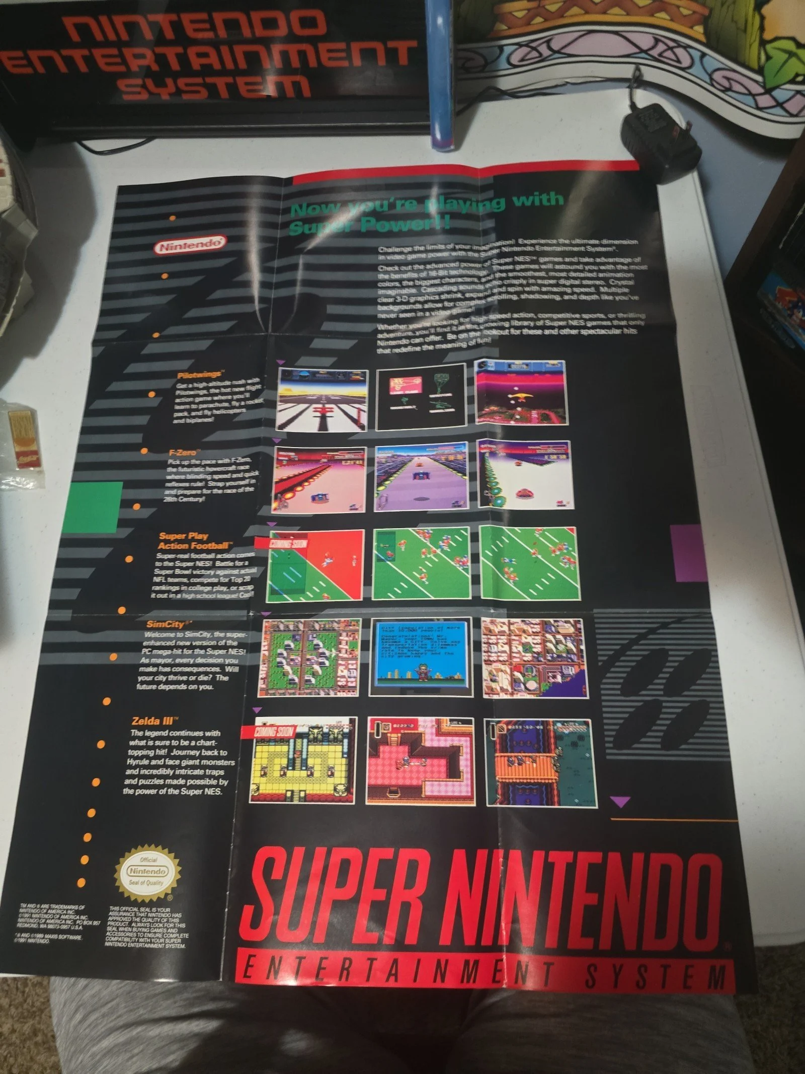 Super Nintendo System Launch Day Edition. 100% complete