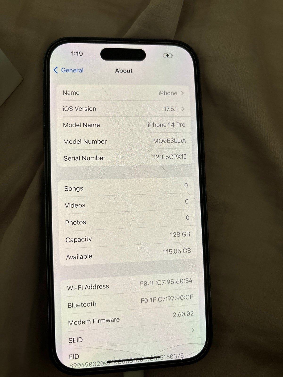 Apple iPhone 14 Pro purple 6F51