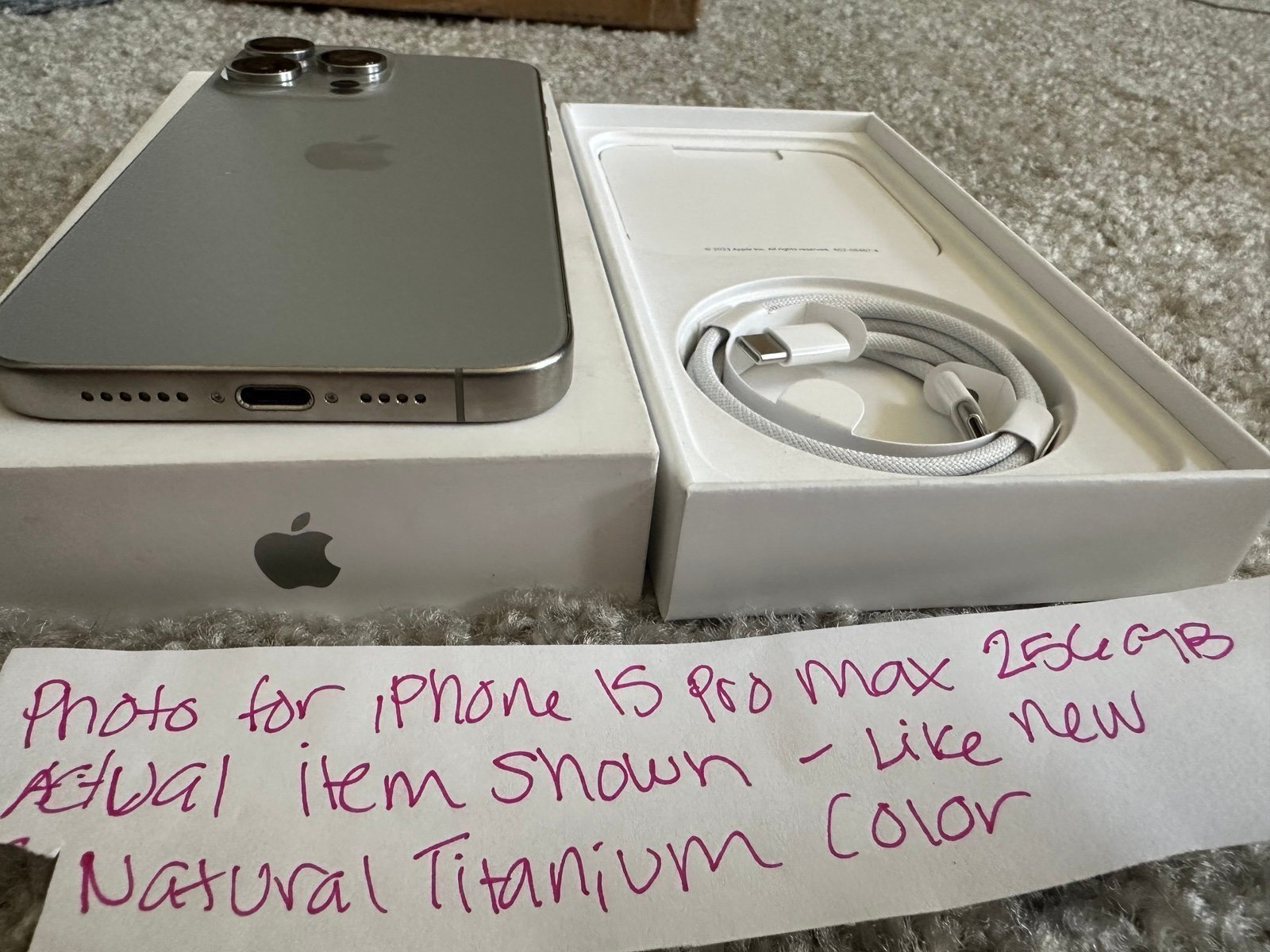 Apple iPhone 15 Pro Max | 256GB Natural Titanium 9T16