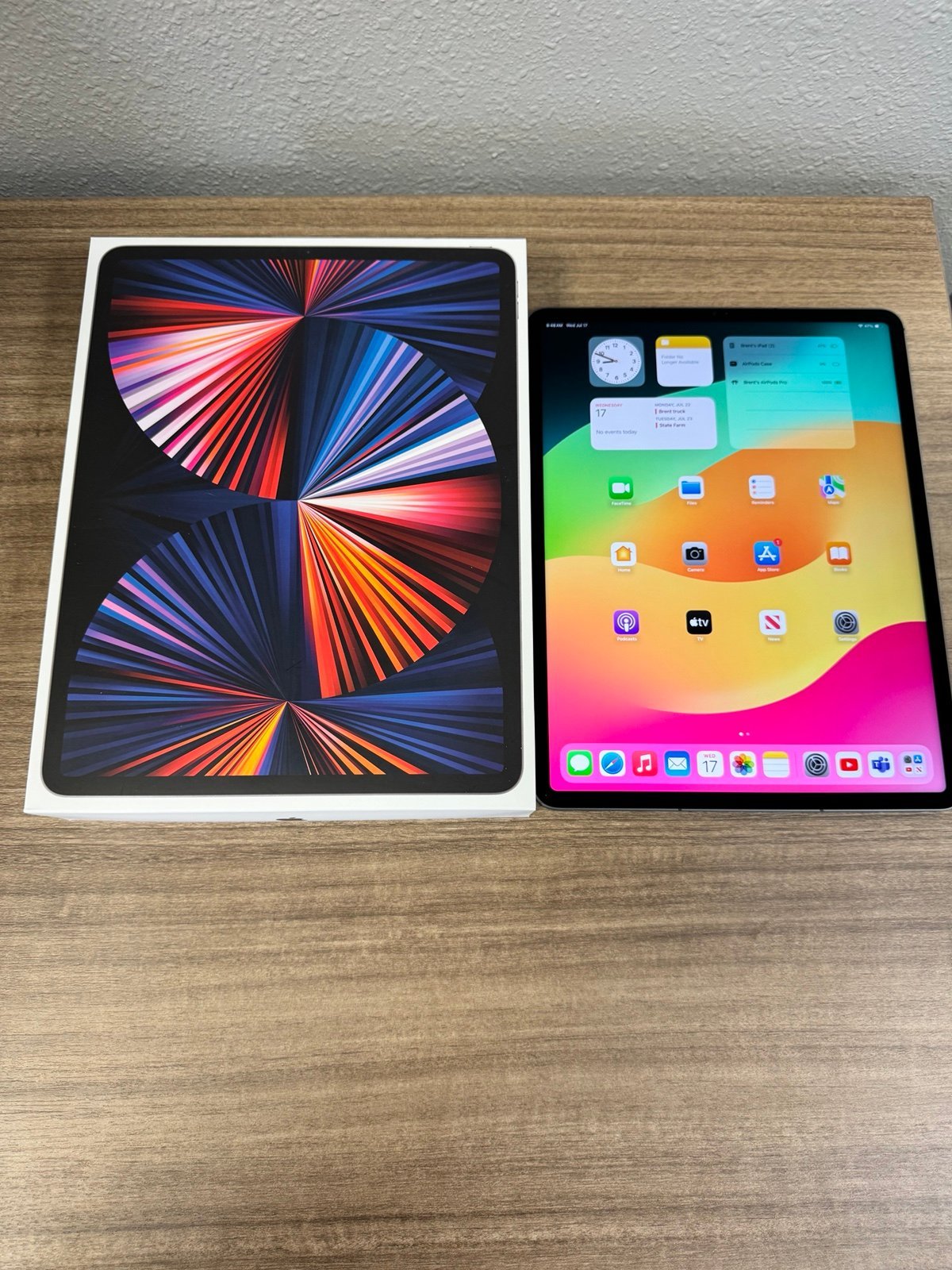 Apple IPad Pro 12.9” 5th Generation 128GB wifi+cellular (Space Gray) 2Q85