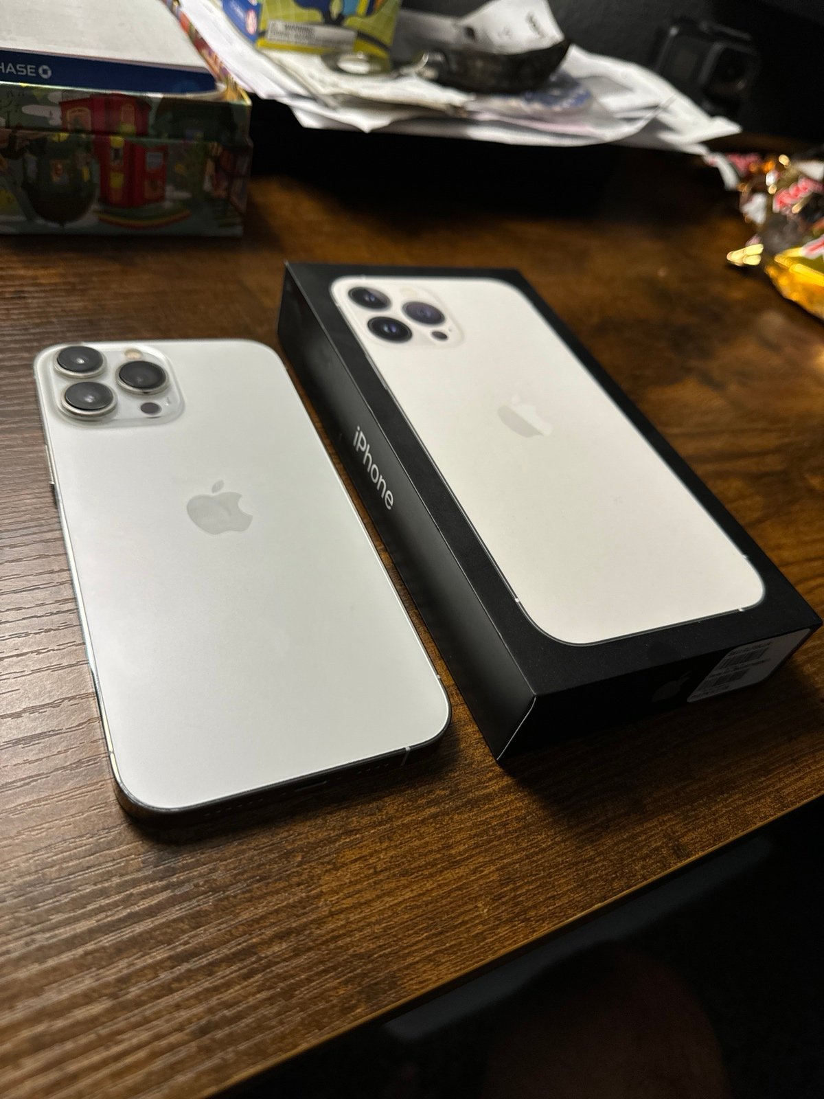 Apple iPhone 13 Pro Max 128 GB in Silver for Unlocked 7C53