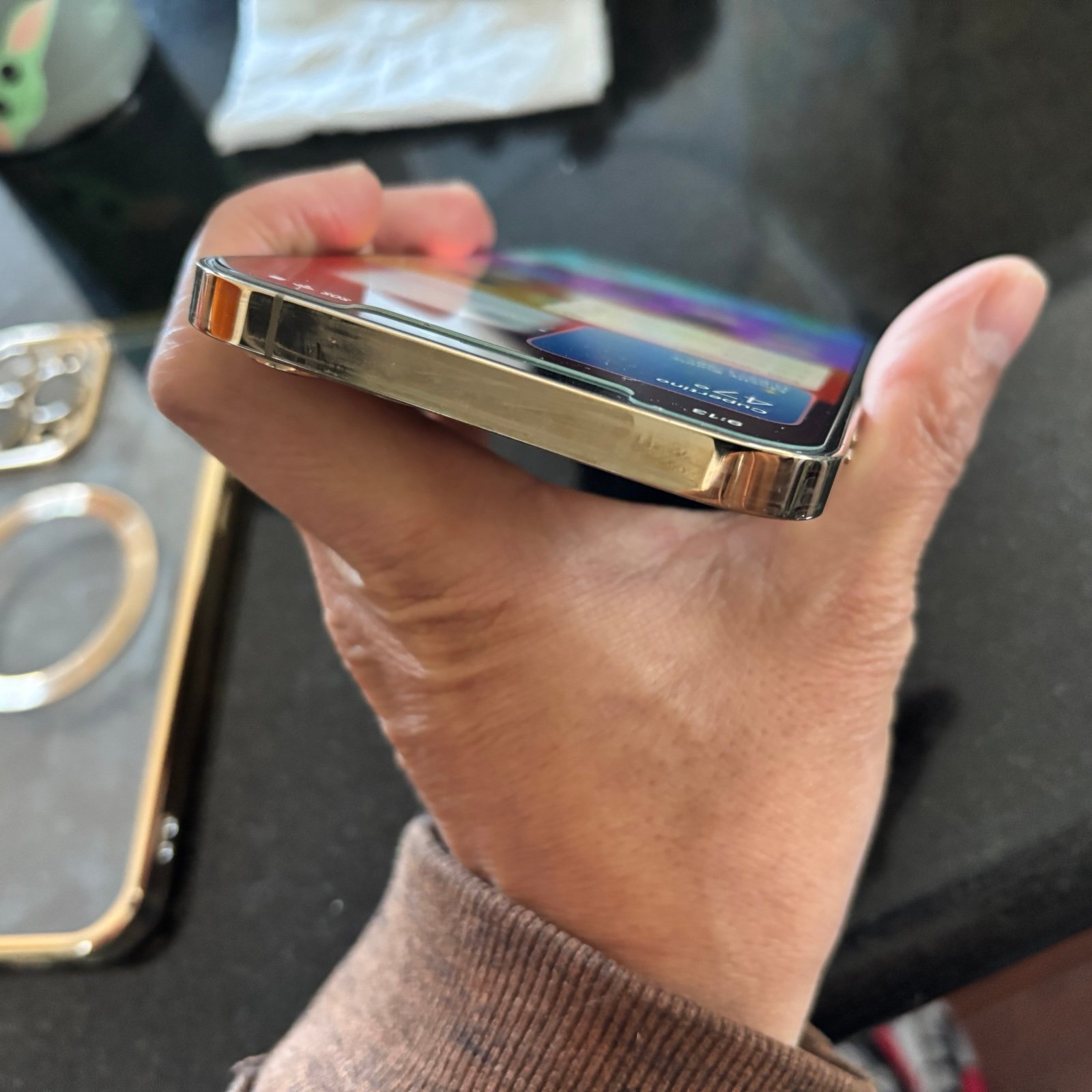 Unlocked iPhone 12 Pro Max 128gb gold 1K71