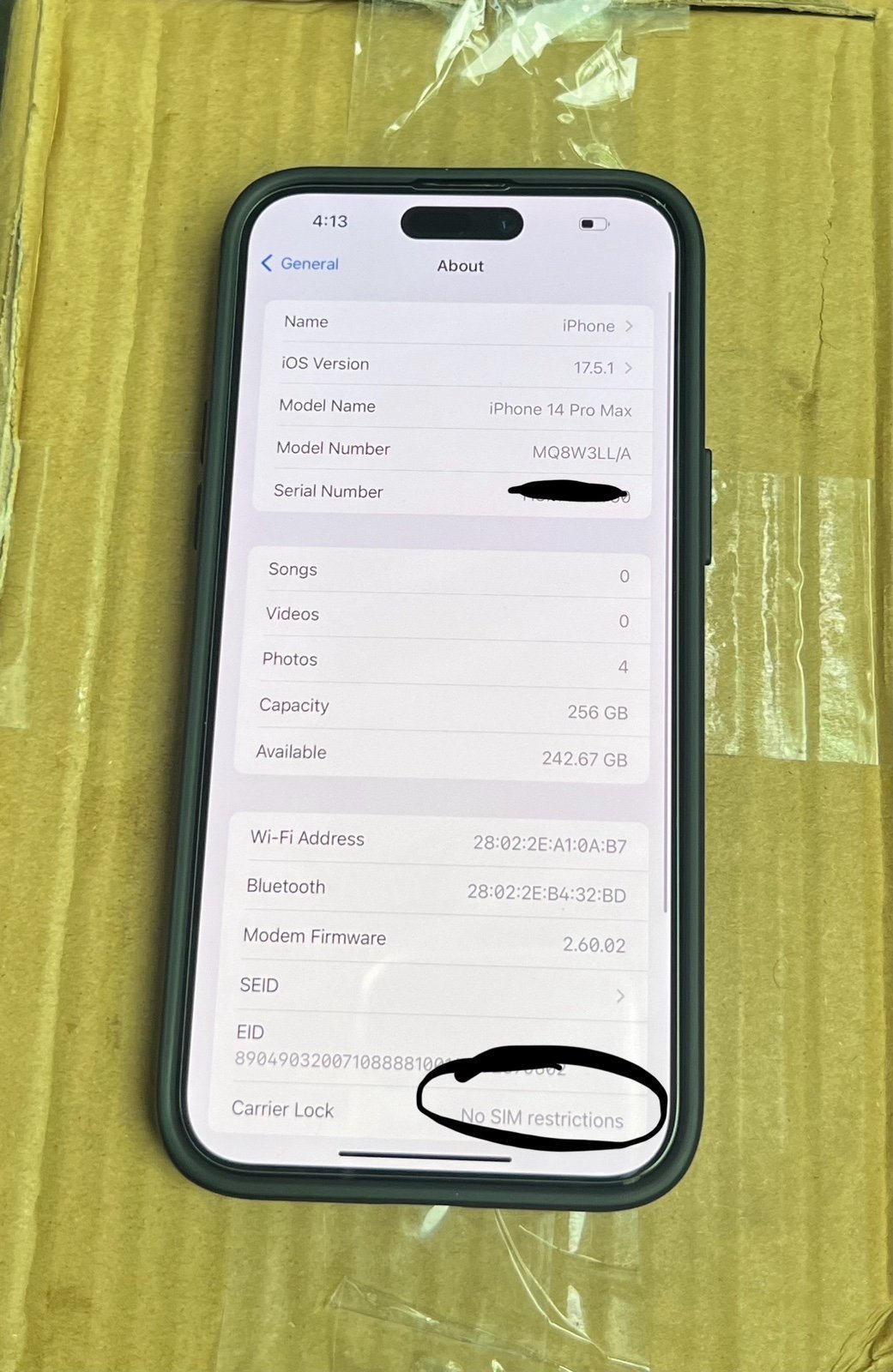 iPhone 14 Pro Max 256GB Unlocked 3D57