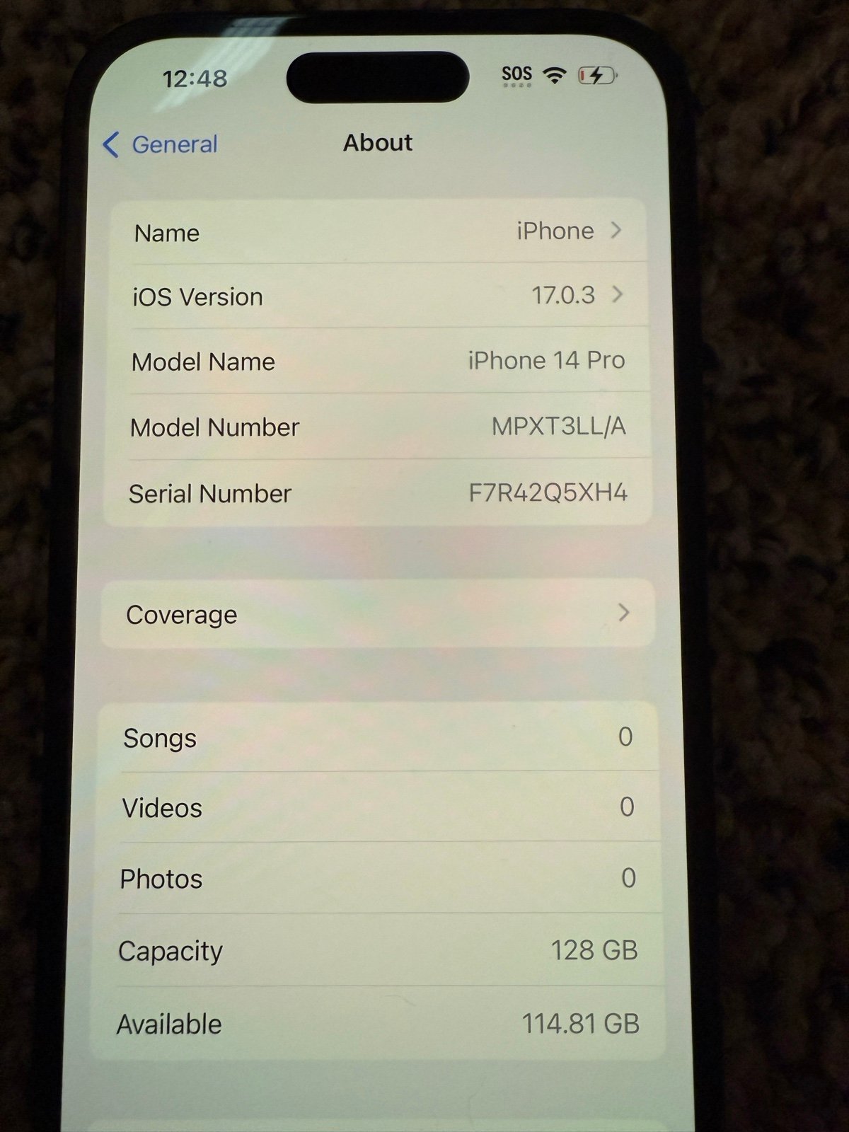 iPhone 14 Pro 128GB Unlocked 5K71