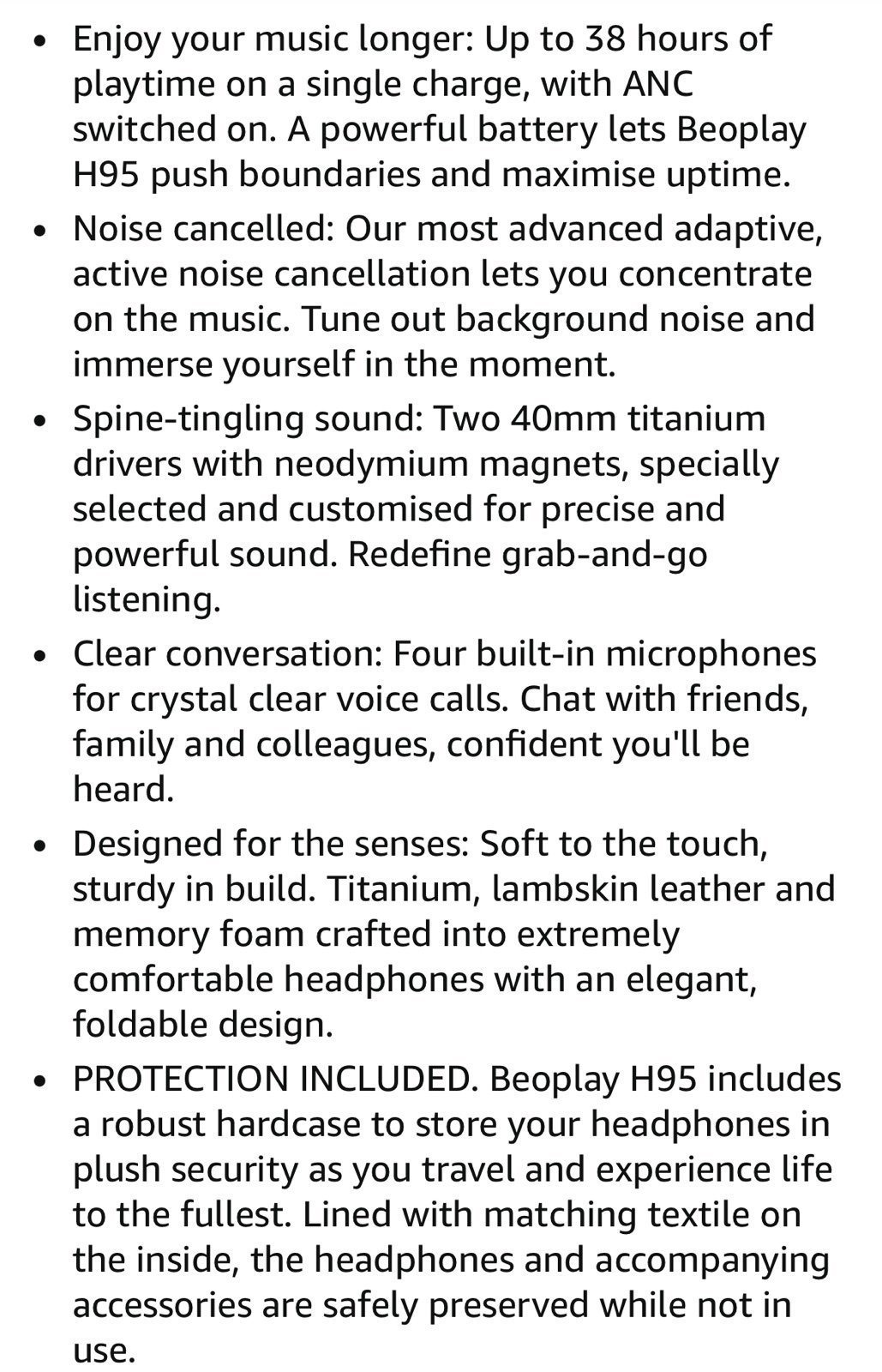 Wireless Bang & Olufsen Beoplay H95 Premium Headphones