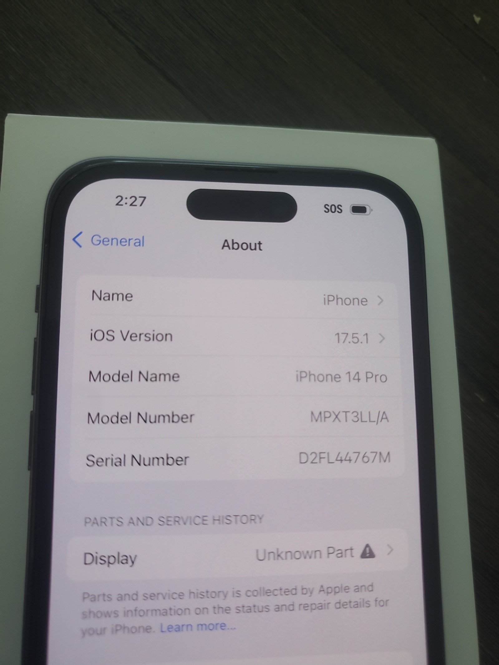 Apple iPhone 14 Pro 128 GB in Space Black for Unlocked 2E63