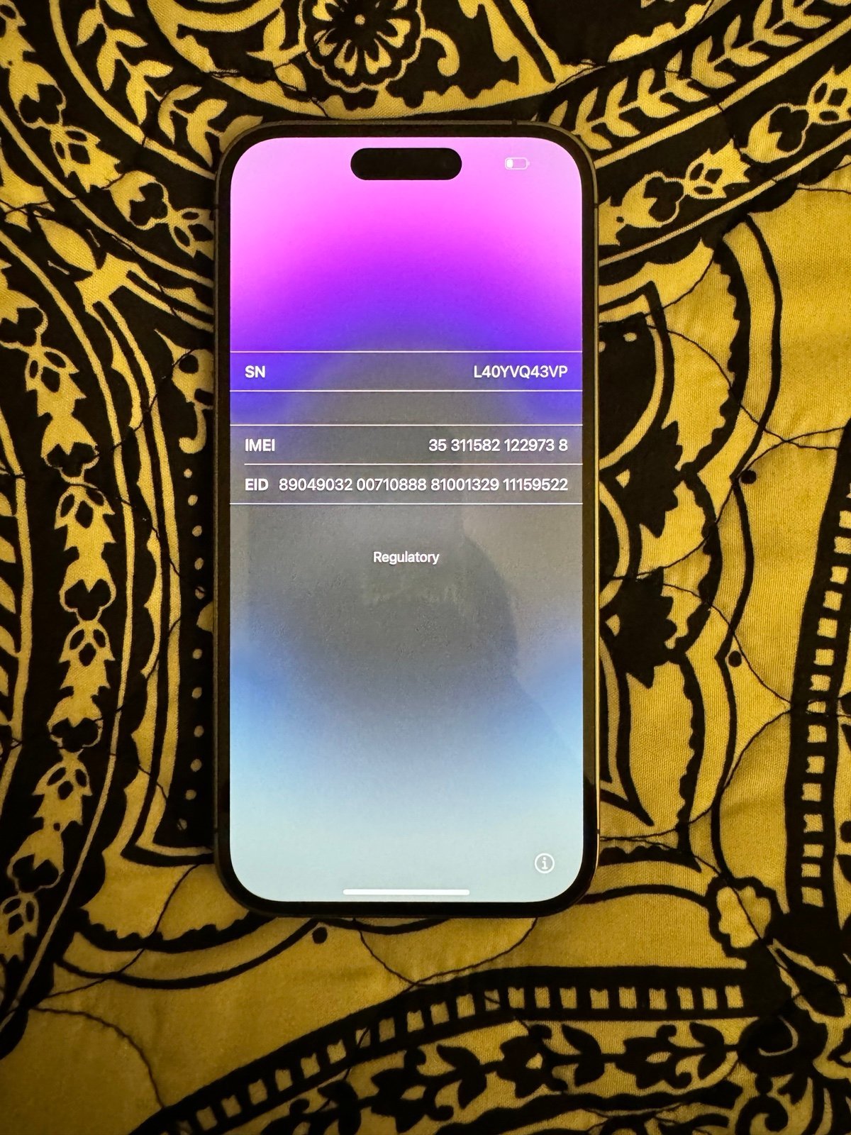 iPhone 14 Pro Deep Purple 256 GB 6N56