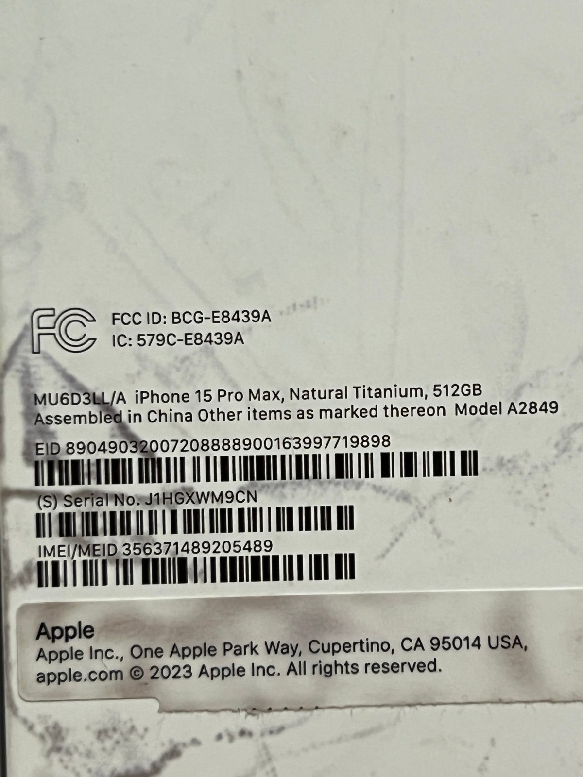 Unlocked iPhone 15 pro max 512gb 2T95