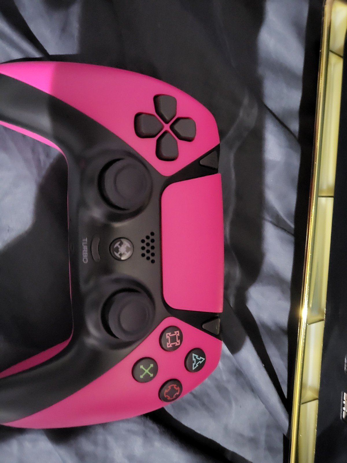 Playstation 5 console gold plates 7E98