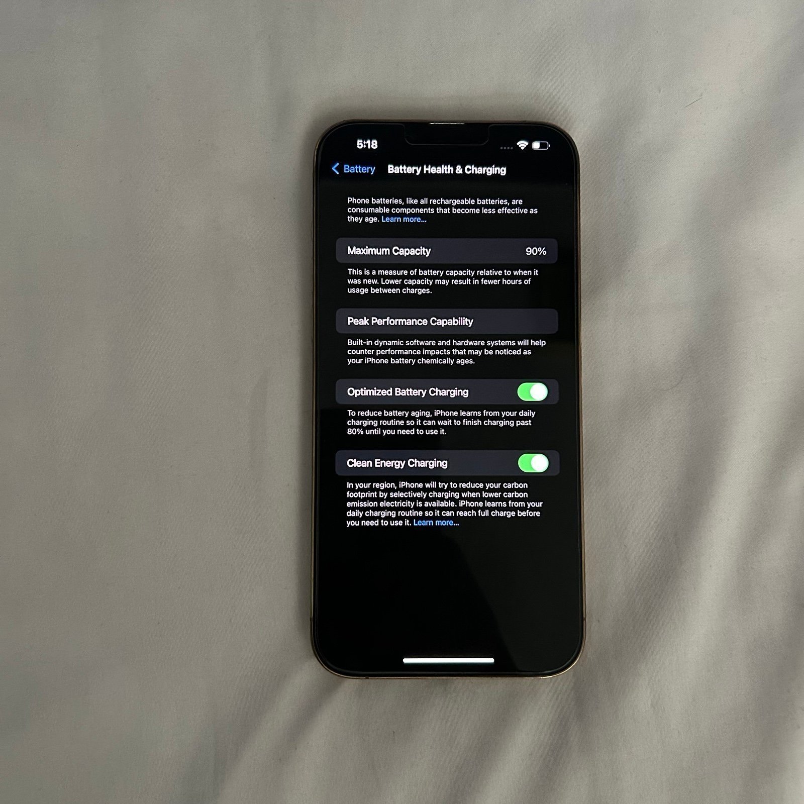 APPLE IPHONE 13 PRO MAX 128 GB IN GOLD 5T26