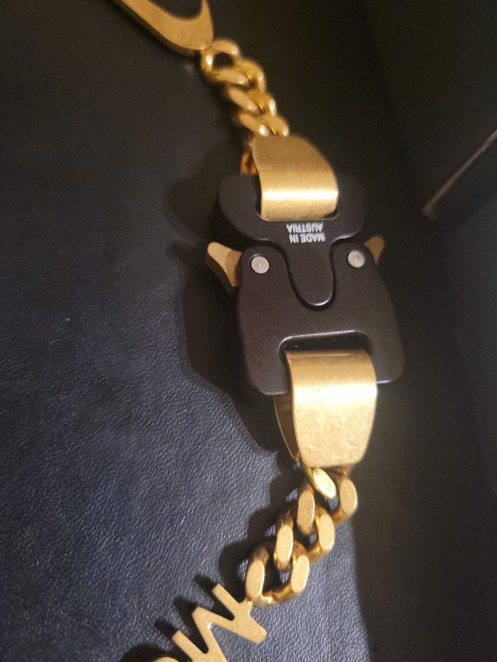 Nike Alyx Hero 001 Necklace Gold Rope Chain Like New