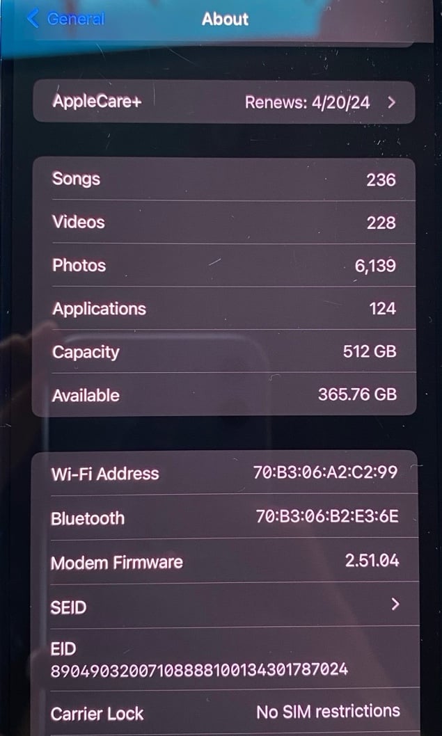 iPhone 14 Pro Max 3Z88