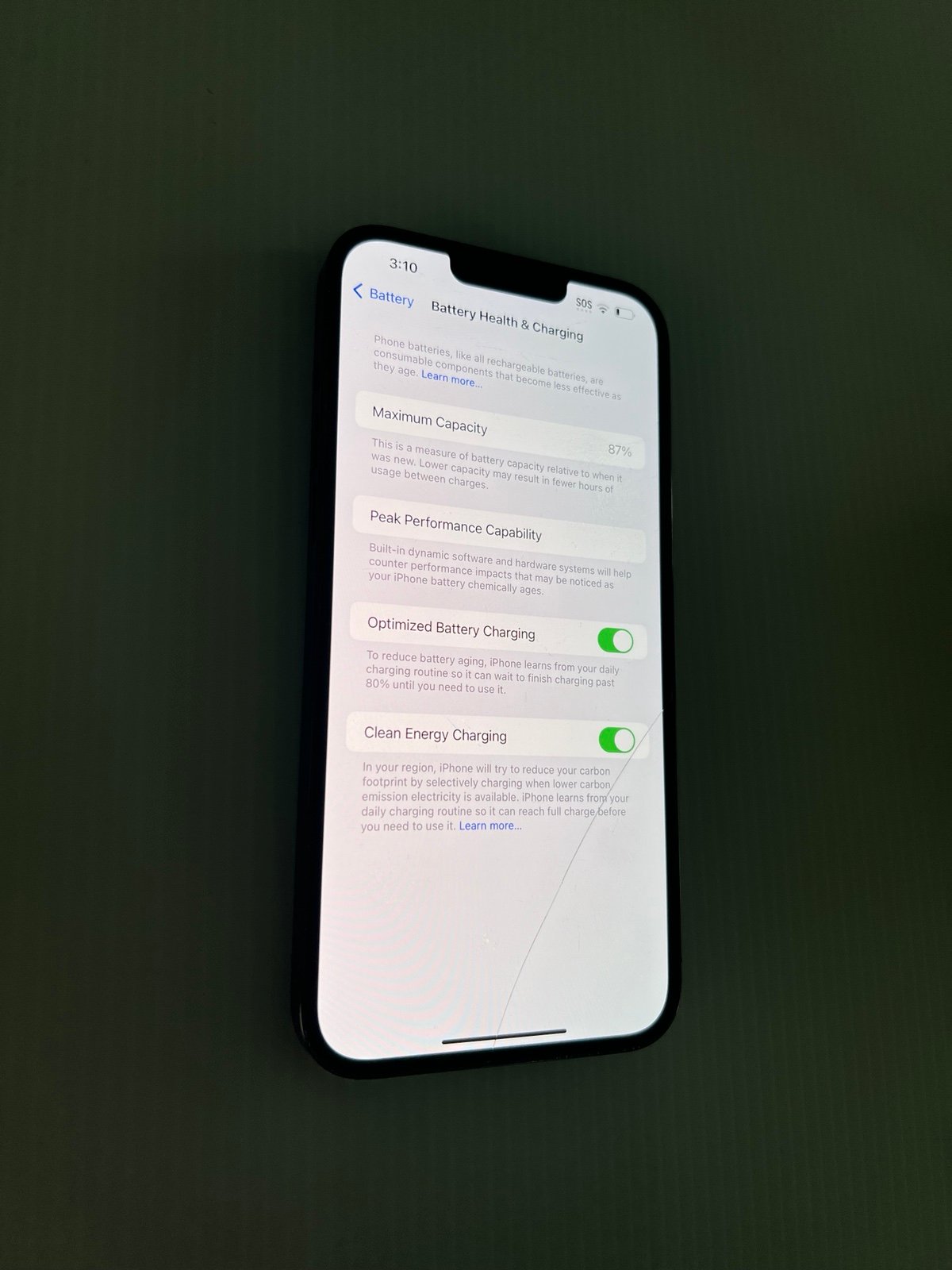 Apple iPhone 13 Pro Max 128 GB in Alpine Green - Unlocked - READ 1U72