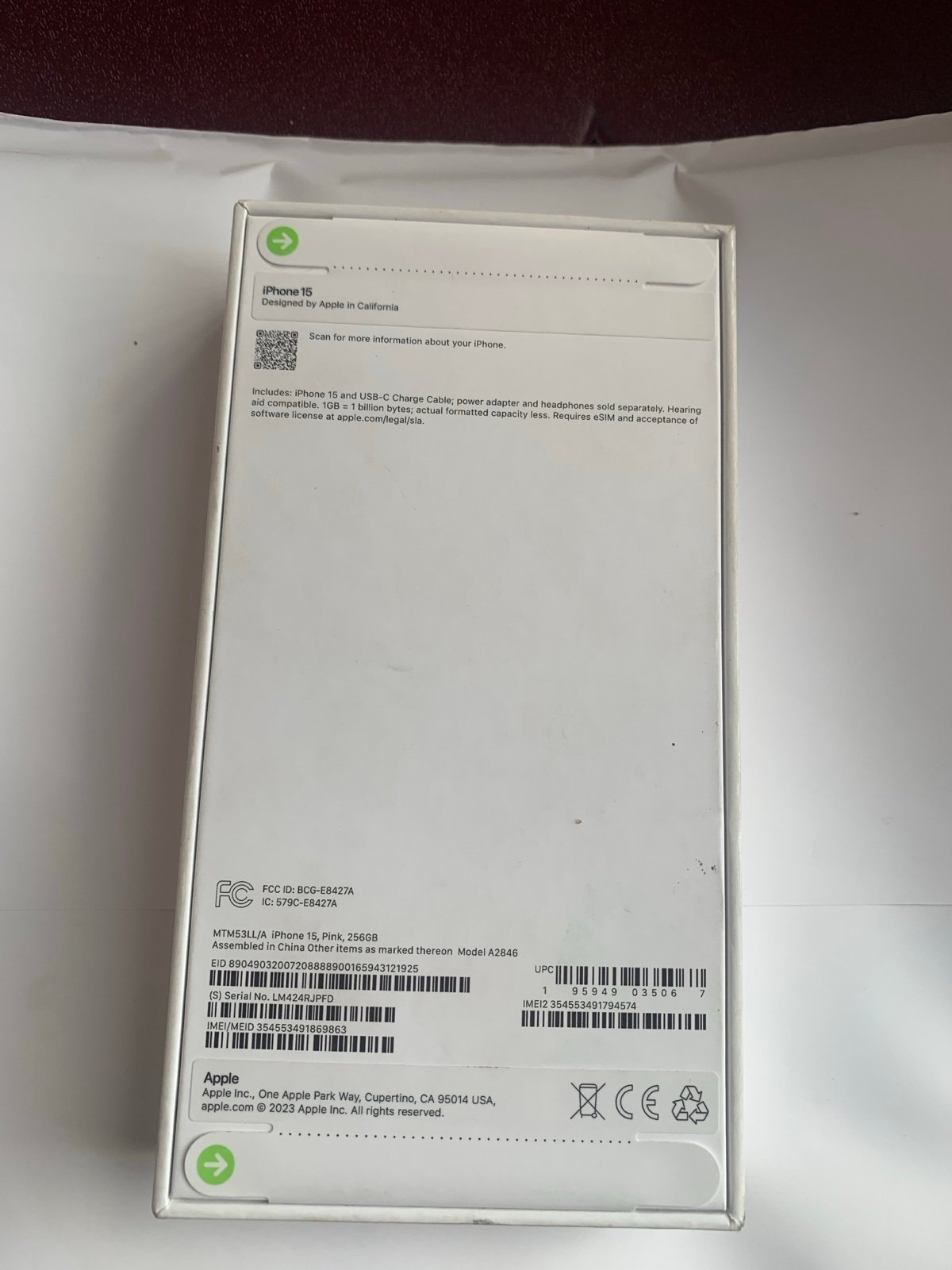 Apple iPhone 15 9J68