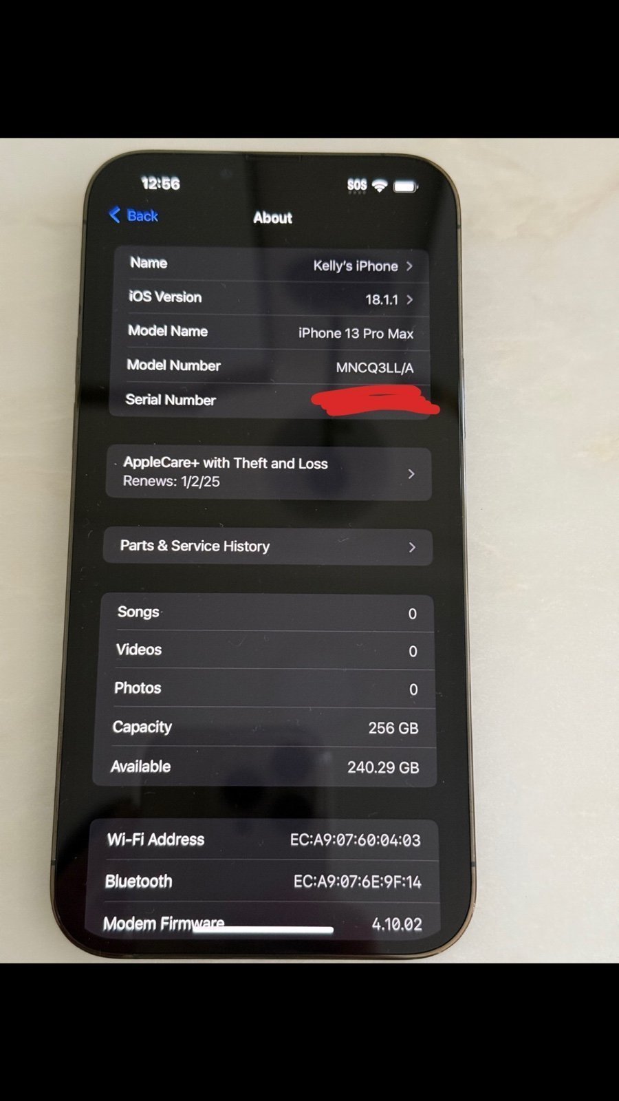 iPhone 13 pro max 7E88