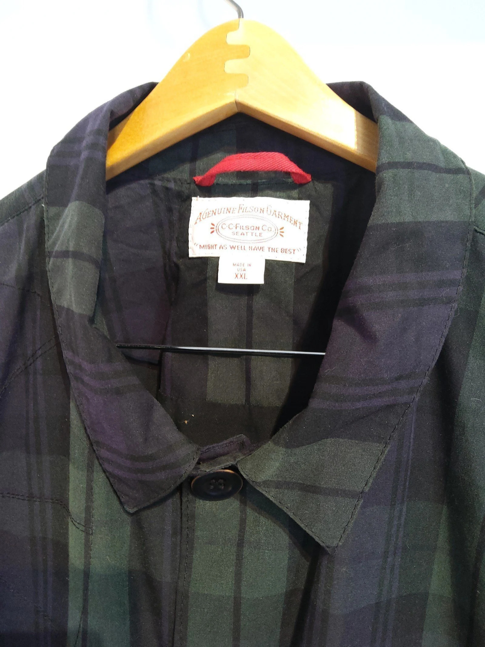 Filson waterproof hunting jacket