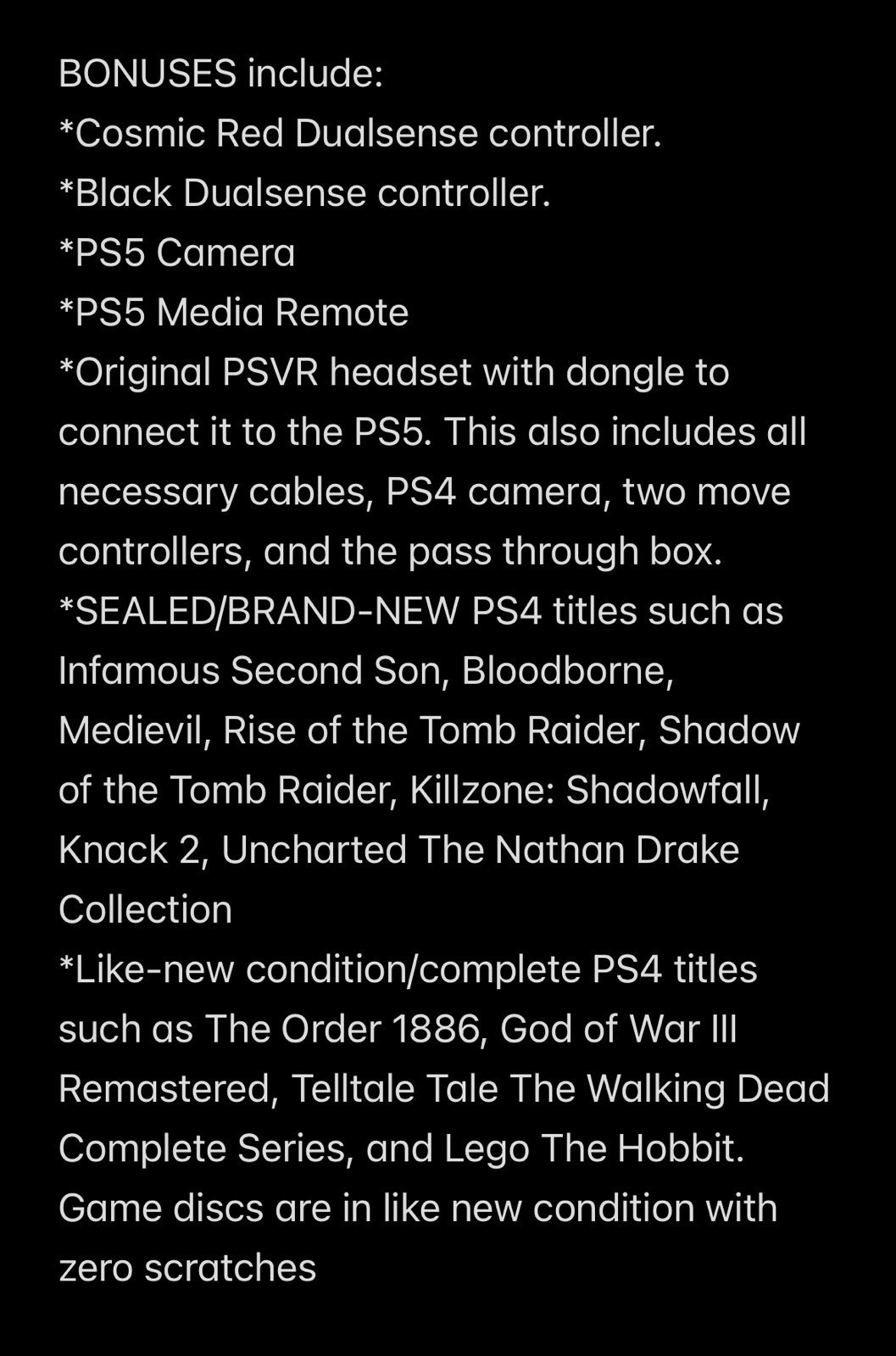 Original PlayStation 5 Bundle (PSVR1, Accessories & Games)