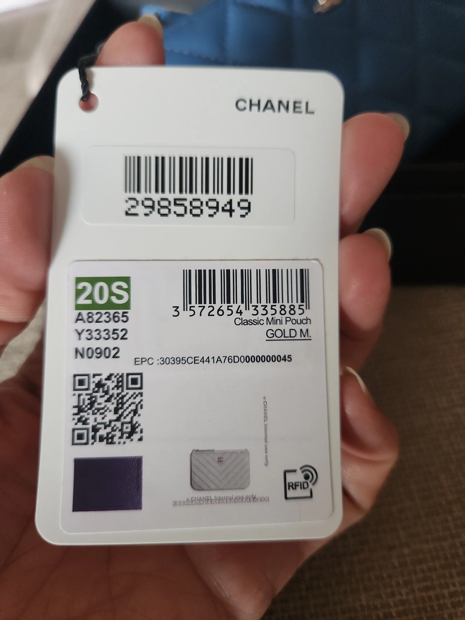 Chanel Classic Small Zipped Pouch