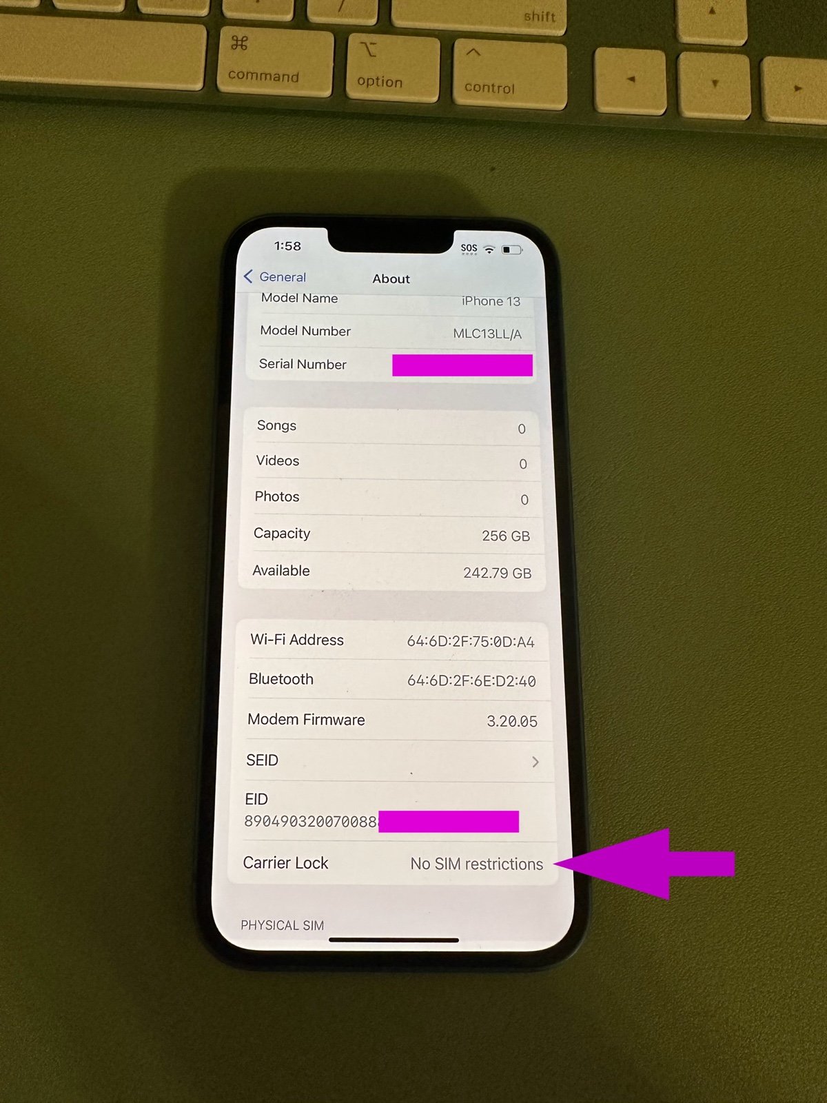 Apple IPhone 13 • 256 gb 9E31