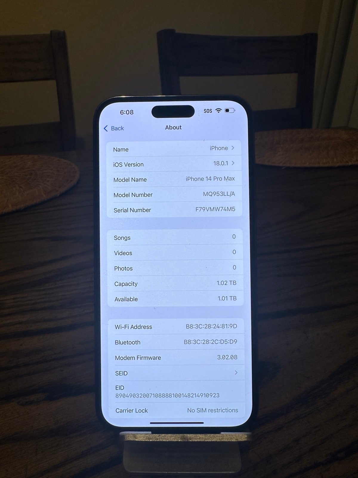 Apple iPhone 14 Pro Max 1TB Unlocked 9Z96