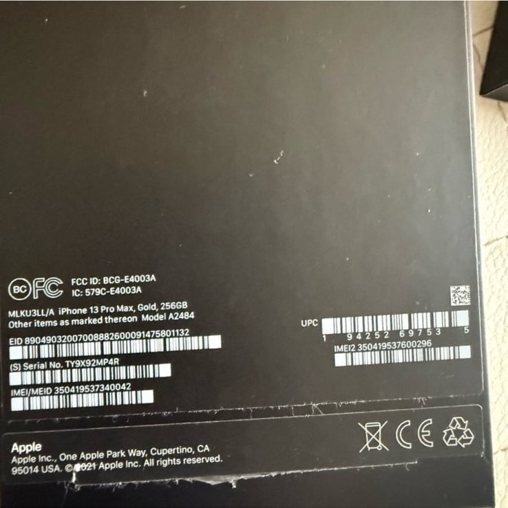 Iphone 13 Pro Max 256GB UNLOCKED 7E57