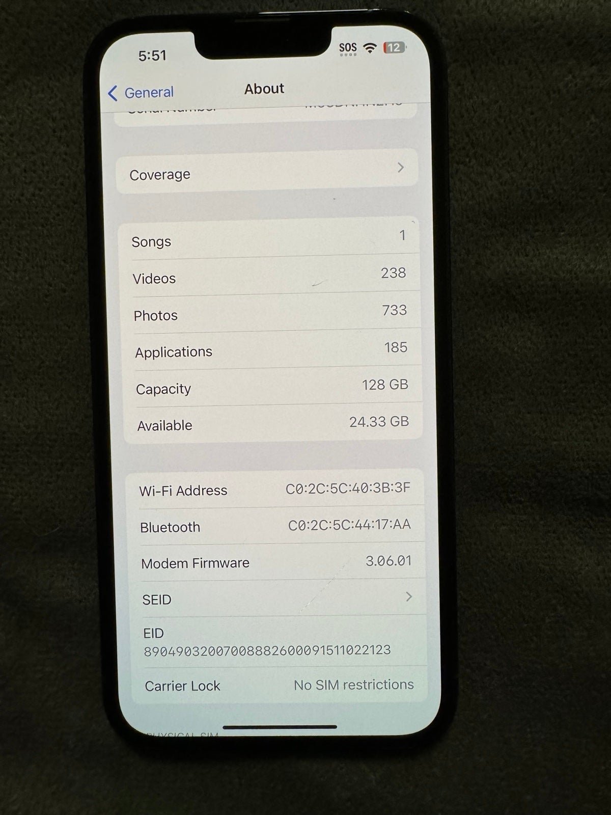 Apple iPhone 13 Pro 128 GB Unlocked 5P36