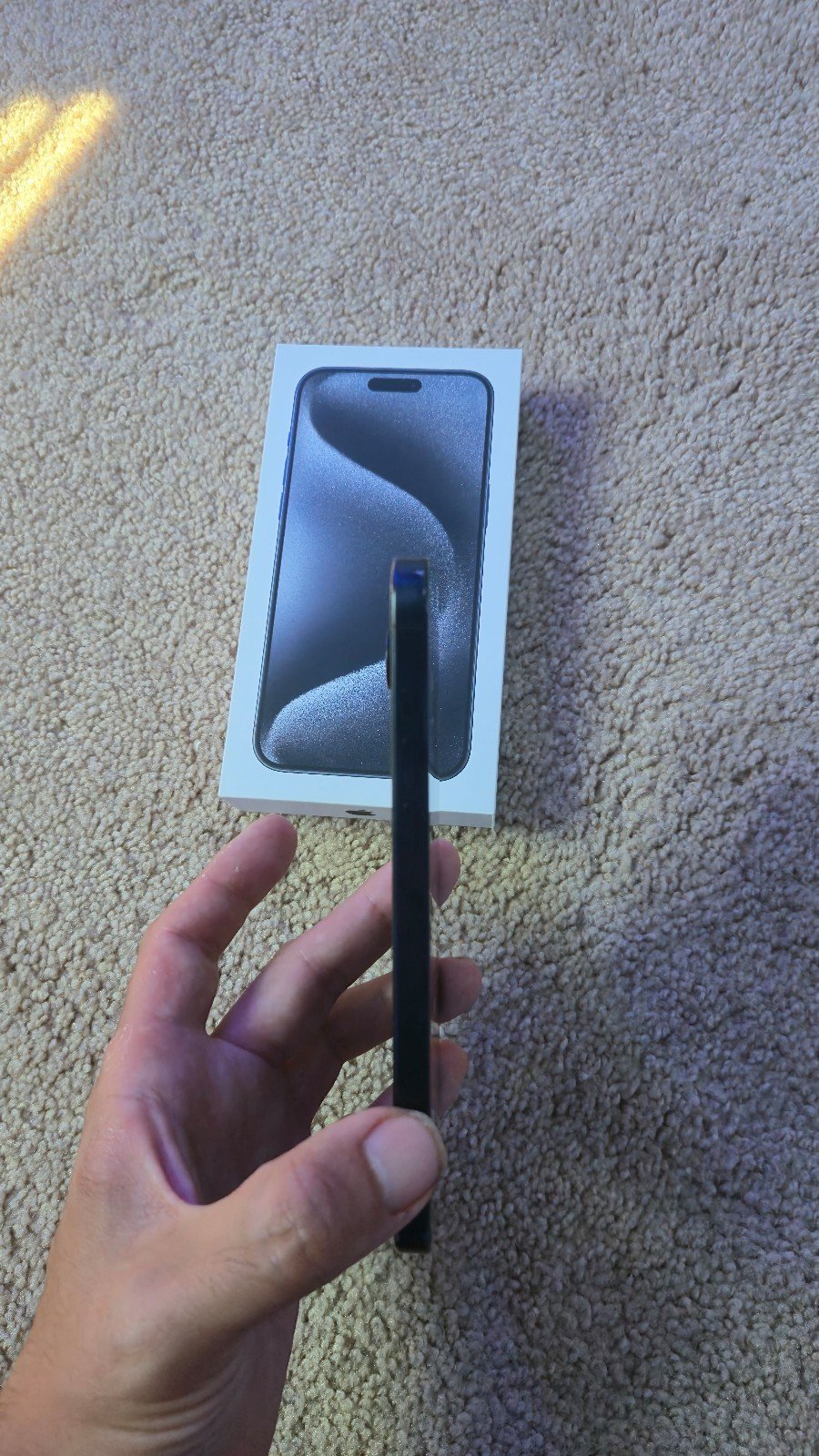 Apple iPhone 15 Pro Max Factory Unlocked (93% Batt) Blue Titanium 256GB 3E17