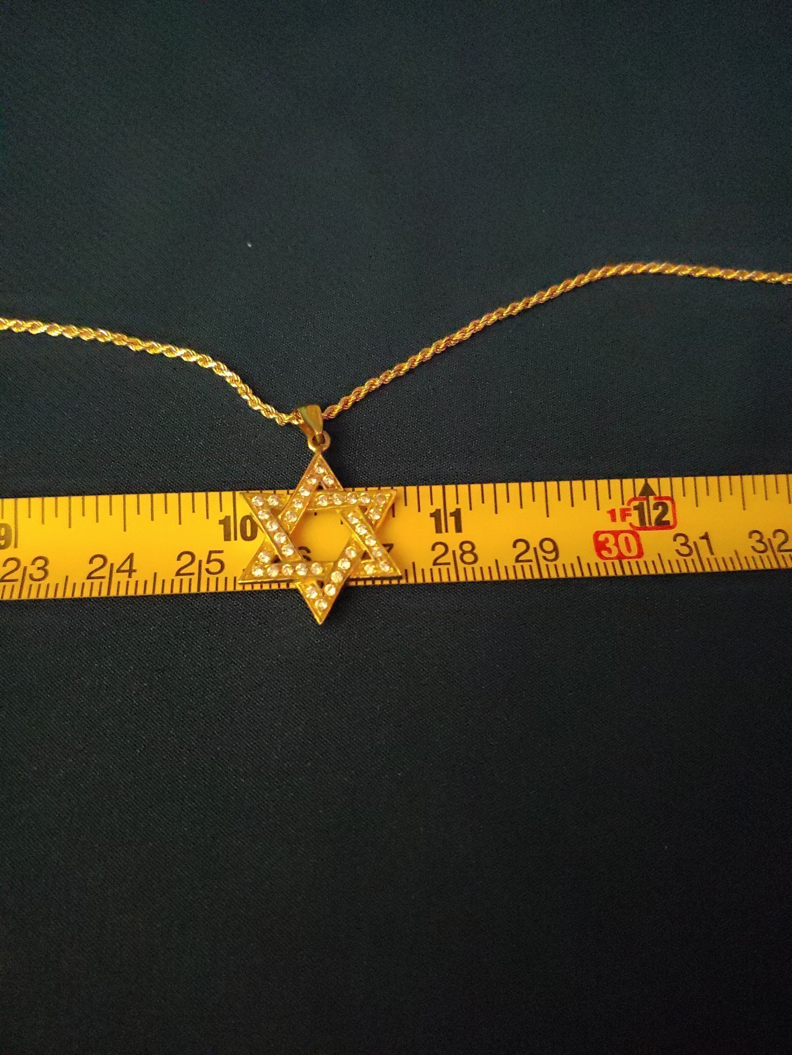 14k gold Jewish star necklace