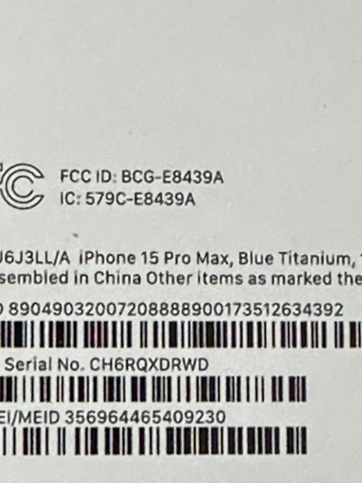 APPLE IPHONE 15 PRO MAX ****( 1 TB ) ***** BLUE TITANIUM ATT NEW SEALED 3J97