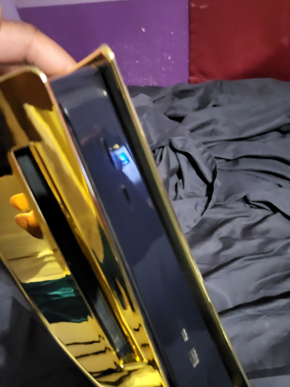 Playstation 5 console gold plates 7E98