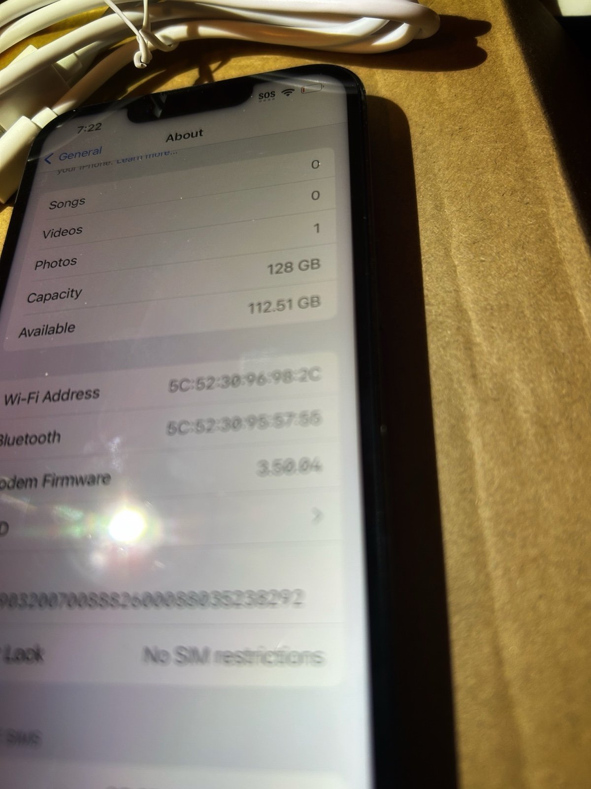 Apple iPhone 13 Pro -  Graphite - 128GB - Unlocked 1E75