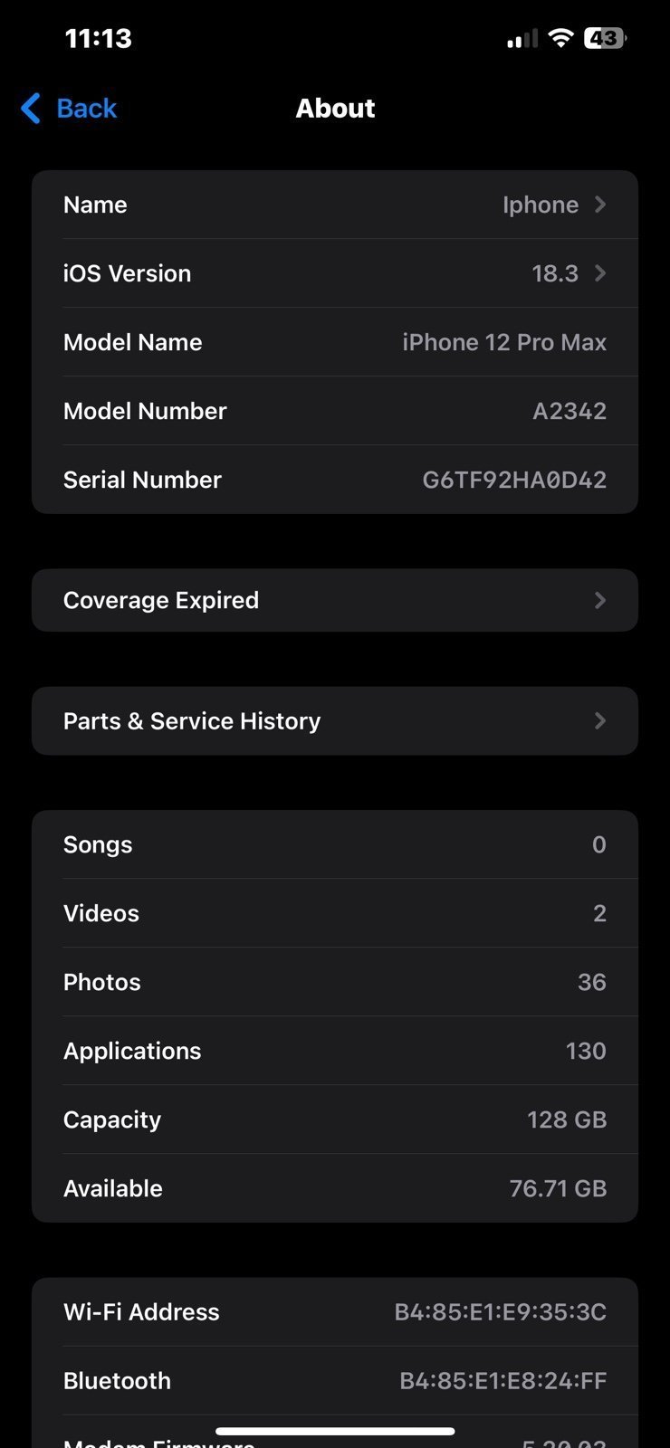 Iphone 12 pro max unlocked 7W99