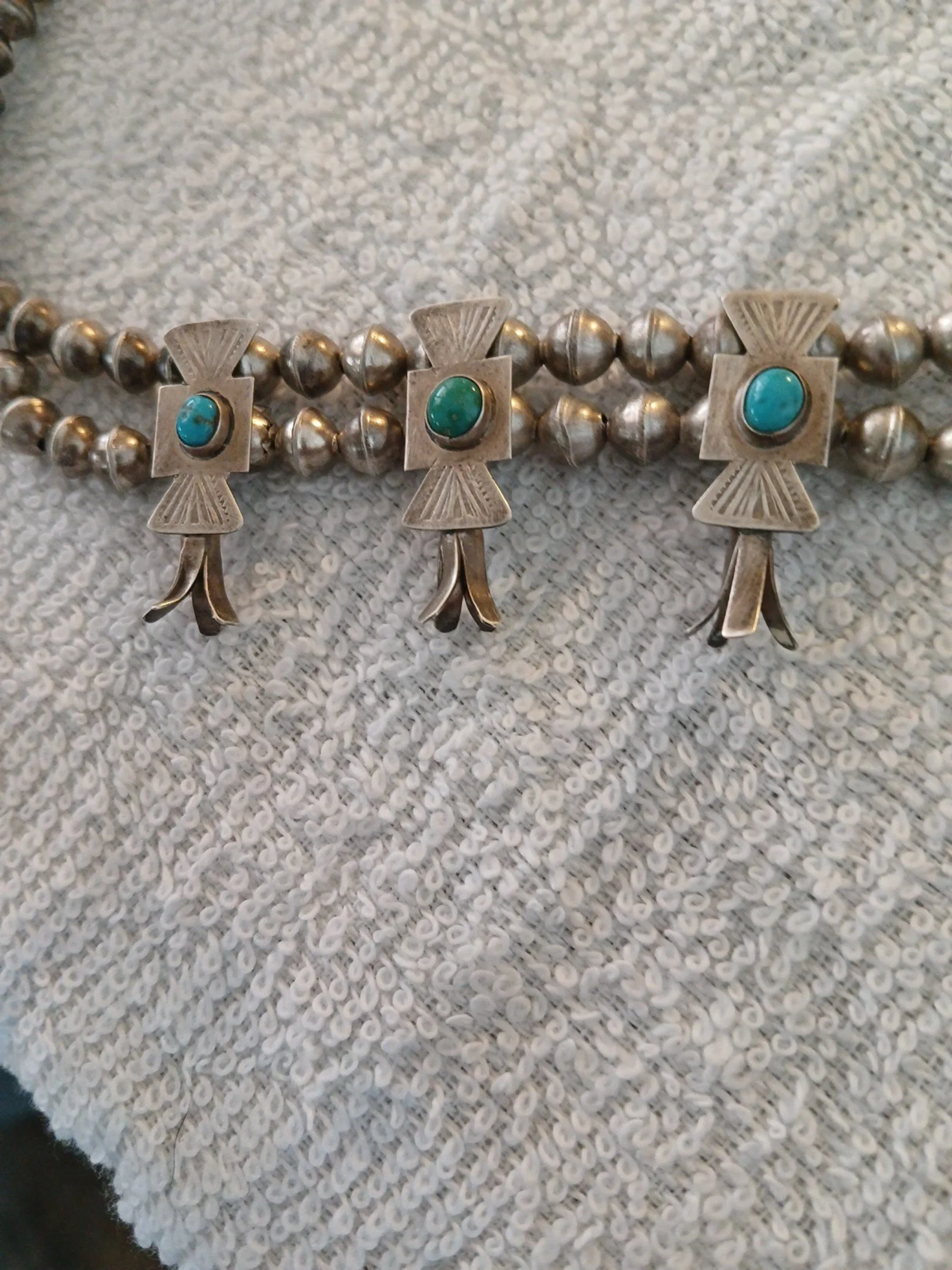 Antique Native American Squash Blossom Necklace *SHIPS TODAY*