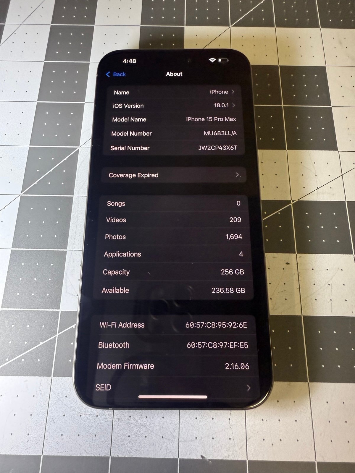 iPhone 15 pro max unlocked 9J11