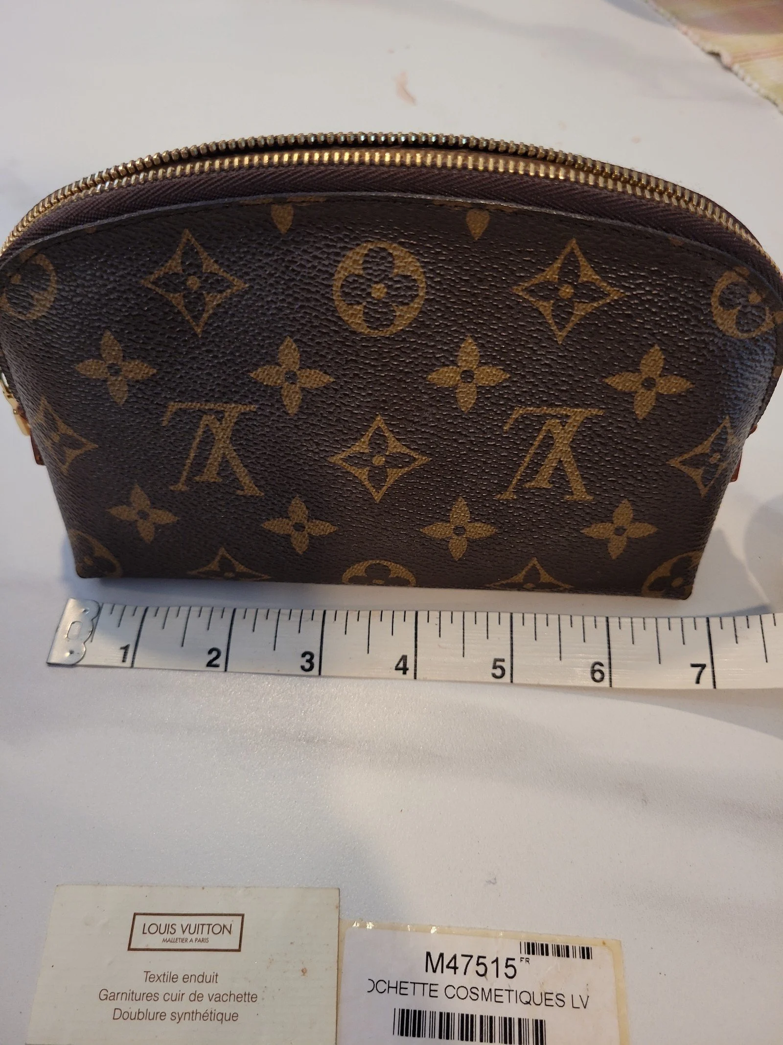 Louis Vuitton authentic cosmetic pouch FIRM