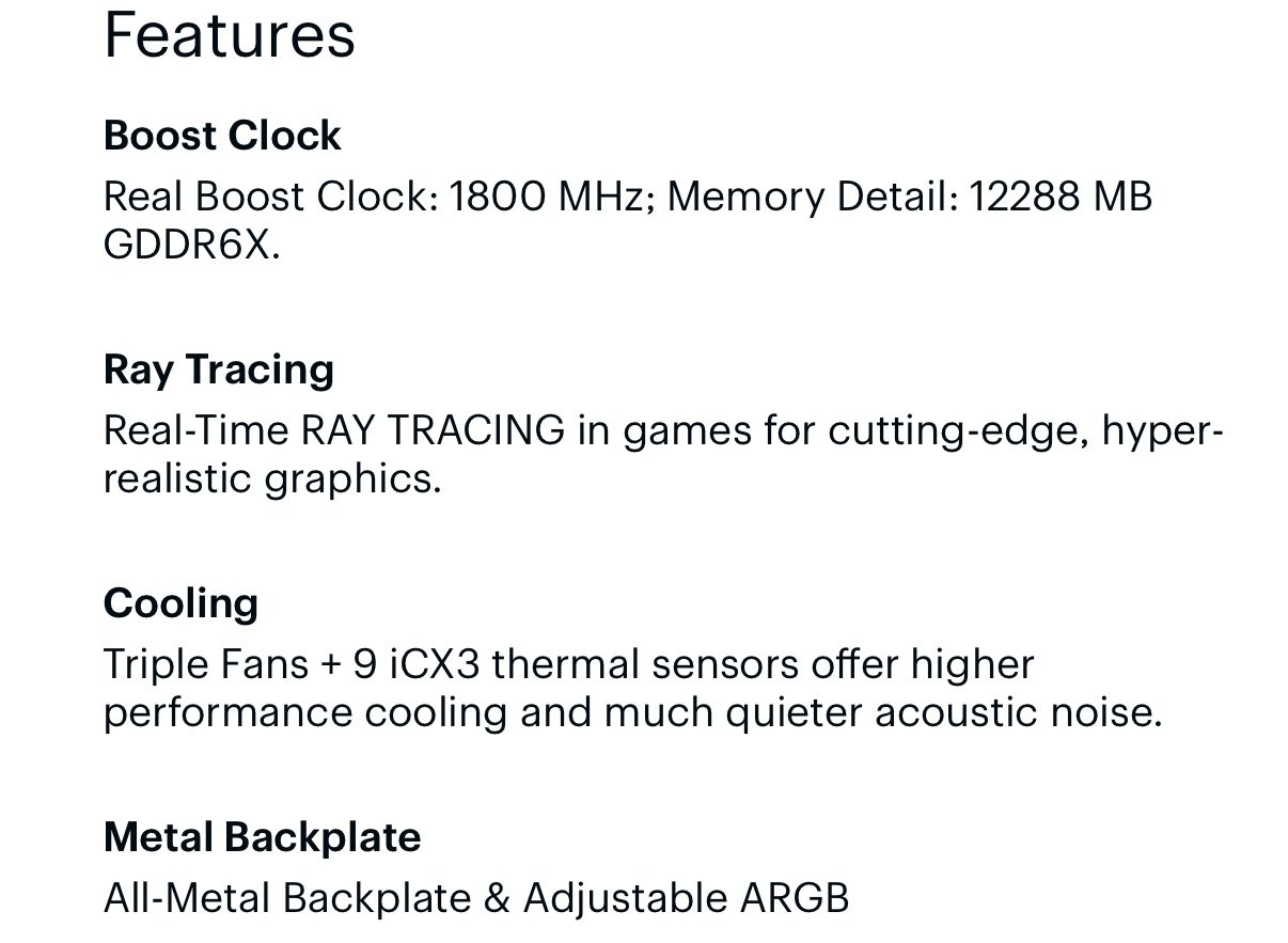 EVGA - NVIDIA GeForce RTX 3080 12GB Graphics Card With LHR